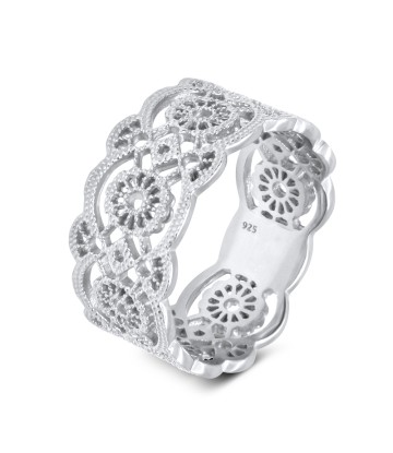 Gorgeous Ornament Silver Ring NSR-2966